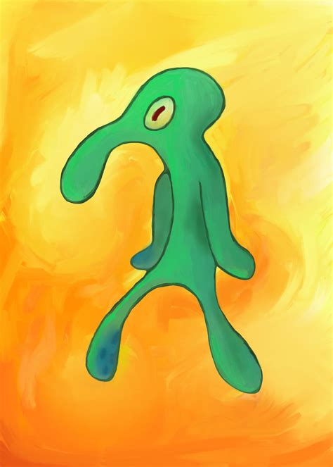 Painting of squidward - 1. How many arms/legs does Squidward have? Answer: 6. A lot of people think that Squidward is a squid because of his name. He is actually an octopus though. A real octopus has 8 arms/legs, although Squidward only has 6. The animator explained it was easier to draw him with 6 legs instead of 8. However, he is shown with 8 legs in two …